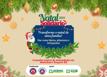 ACIMAC EM APOIO A POLÍCIA MILITAR DE MACAÚBAS LANÇAM CAMPANHA NATAL SOLIDÁRIO 2023