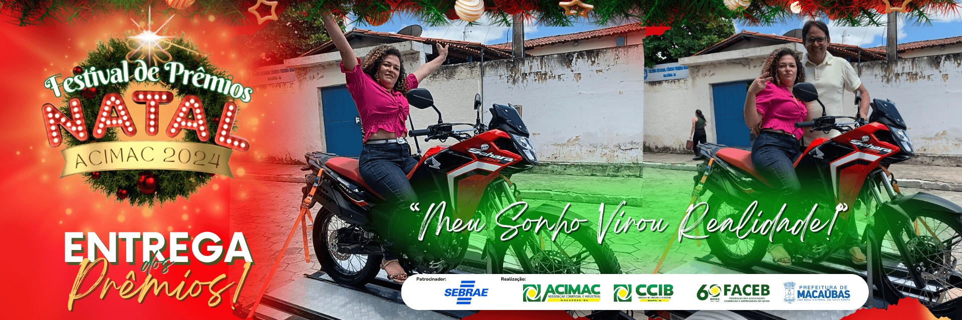 Entrega da Moto Andreilda